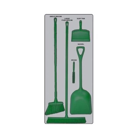 Accuform DRY ZONE STOREBOARDS MAXDUTY PSB612GTGN PSB612GTGN